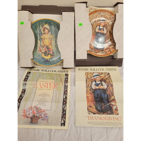 Two Knowles Collector Plates Featuring Jessie Willcox Smith Art