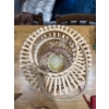 Image 2 : hanging fake candle wicker basket
