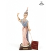 Image 3 : Vintage Porcelain Figurine Of A Thai Ballerina ,  M. Salvestrini / Dear 12''INCHES IN HEIGHT