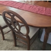 Image 2 : Dining Table w/ Removable Leaf 77 W, 42 D, 28 T and 6 Chairs 19 W, 19 D, 39 T