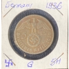 Image 1 : 1936 German 5 Reichsmark Coin 90% Silver 13.88 Grams