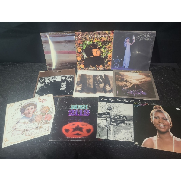 Assorted Records, Various Genres: Van Morrison, Stevie Nicks, Rush, Aretha Franklin and More!
