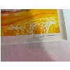 Image 4 : Emile Bellet titled incandescence 108/450 beautiful piece with vibrant orange colors 