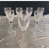 Image 1 : Set of 8 Waterford Crystal White Wine Glasses 