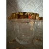 Image 2 : Mid Century Modern Assorted Glasses, Gold Trim, Stamped Made in Hungary 