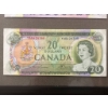 Image 8 : Framed Sequential Canadian Banknotes ($1 to $20) Featuring 1973 Series