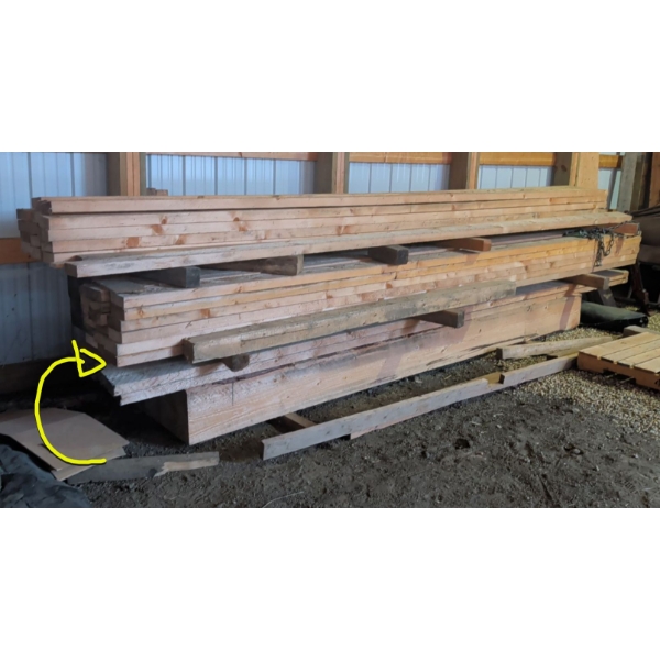 Lumber Shop - 4 - 6"x 6" Lumber - Length 16 Feet 3 Inches 