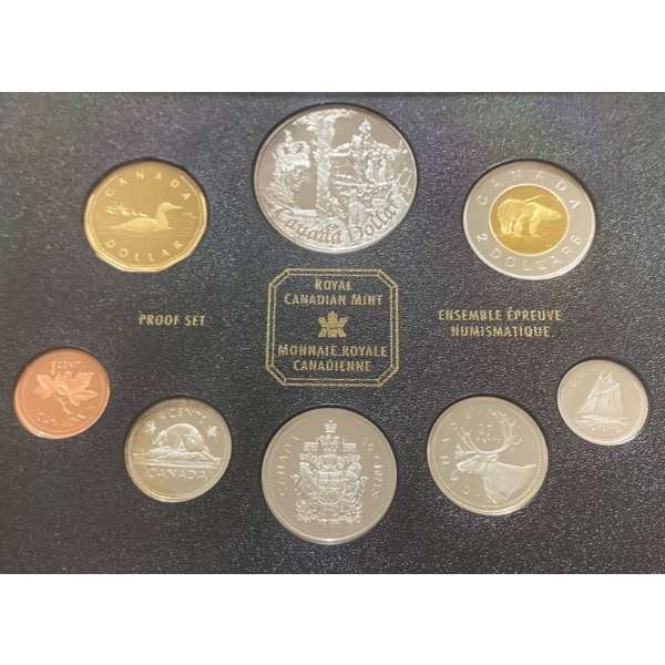 2002 Canadian Proof Set 92.5% Silver 44.5 Grams