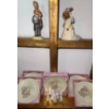 Image 1 : Precious Moments Porcelain Mini Figurines Decorative Plates 3.5T & Bunny Bride 