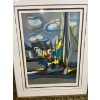 Image 5 : Marcel Mouley Petit Concarneaux little graph in color on ribs paper signed in pencil, lower right