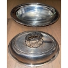 Image 3 : Collection Of Silver Plated Dinner/ Serving Items Candelabra, Coasters, Napkin Rings, Bowl w/Lid & M