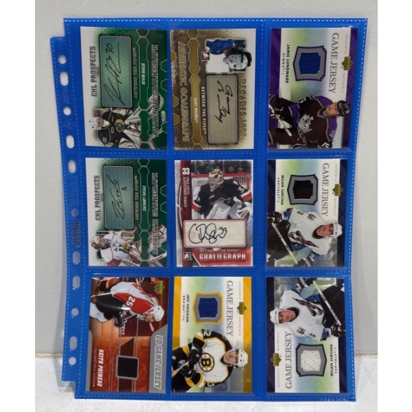Binder Sleeve of NHL Cards - Various Years