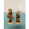 Image 1 : Vintage Nobel Hummel "School Girl" Figurine (#81), and Nobel Hummel "Little Hiker" figurine (model #
