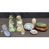 Image 13 : Decorative Collectibles Including Delft Pottery, Bells, and Boxes