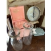 Image 4 : Antique baby scale with vintage milk bottles, vintage baby picture