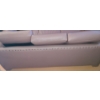 Image 3 : Pink Faux Leather 3 Seater Couch with Studded Arm Details 84 L, 36 T, 35 W