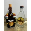 Image 1 : Bottles: Hand-Painted Ceramic Liquor Decanter and Tanzania Konyagi Bottle