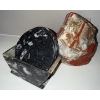 Image 2 : Large Clear Vessels w/ Stone Coaster Set & Natural Jasper Stone Lapidary Specimen 
