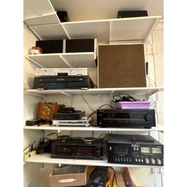 Selection of stereo equipment, vintage Sears professional series, cassette deck, Dolby system vintag