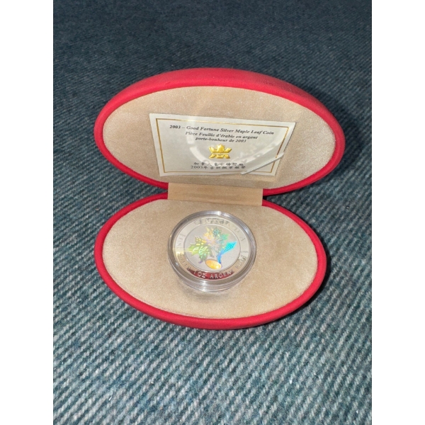2003-Good Fortune Silver Maple Leaf Coin