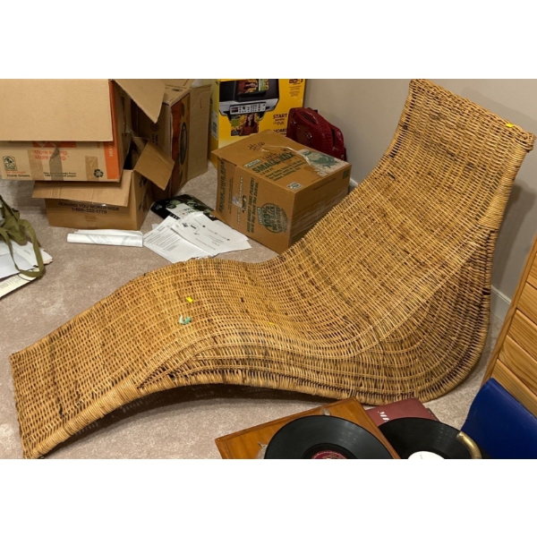  Woven Wooden Elongated Seat - 24W, 67D, 35T