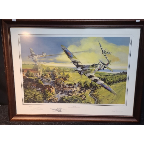 "Victory Over Normandy", 80/400 Artist: Robert Bailey, 37 X 28 Framed Under Glass