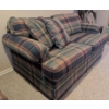 Image 4 : Plaid Upholstered Loveseat with Two Matching Cushions