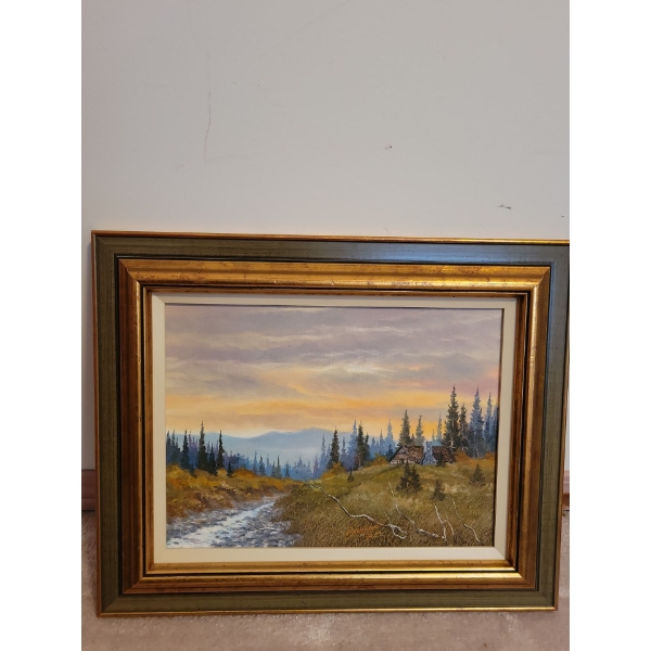 Allen Thompson Oil on Board Landscape Art 17x14