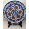 Image 3 : Hand Painted Turkish Iznik Art Pottery Plates - Traditional Design 16"diameter
