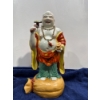 Image 3 : China Famile Rose Porcelain Statues, Buddhism 12H & Immortal Qinq 11H