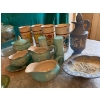 Image 5 :  Vintage Collector Lot, Features Vintage Red Pyrex Bowl, Fire King Mug Set, Pyrex Glass Coffee Perco