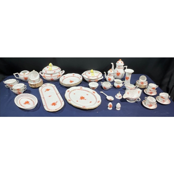 Collection of Hand Painted China Serving Pieces