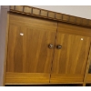 Image 3 : Two Wooden Tables 14 w, 26 d, 23 h and Two Storage Cabinets 33.5 w, 16.5 d, 67 h