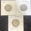 Image 5 : 1944, 1945, and 1948 80% Silver Quarters 5.83 Grams Each