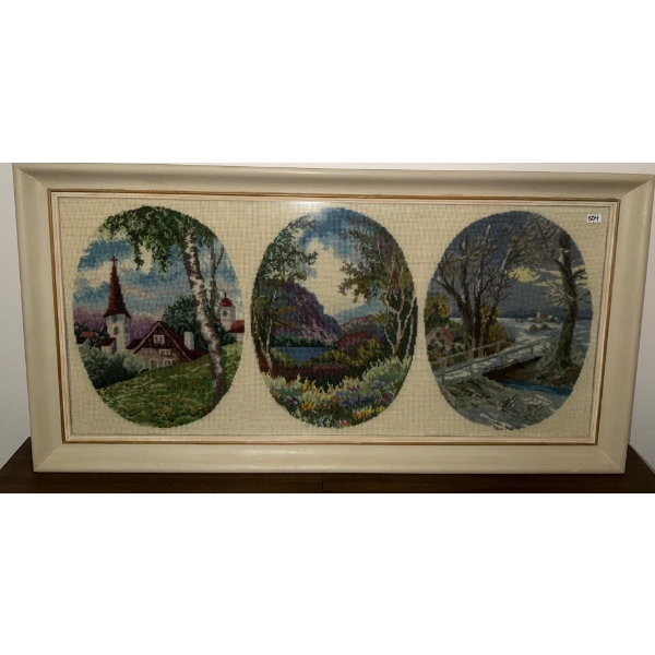 Trio Landscape Needlepoint