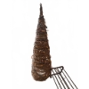 Image 1 : Bundle: Wicker Tree With Lights, Woven Magazine Rack, Metal Rack