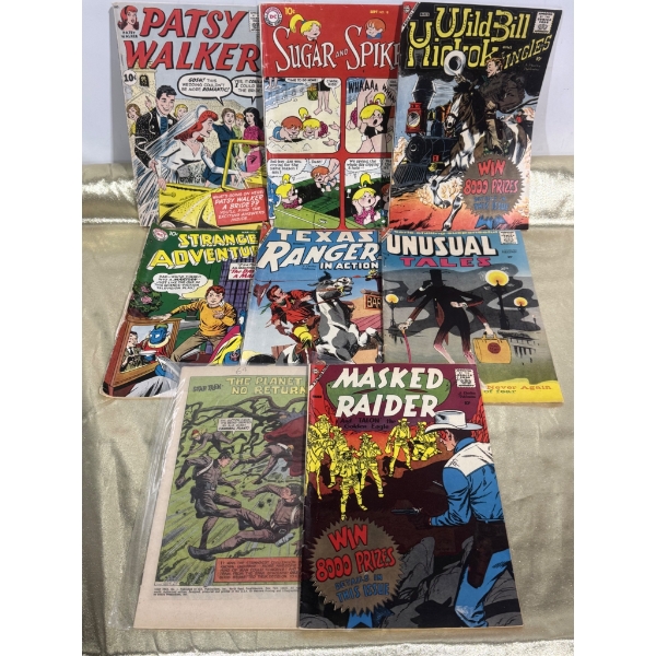 Golden Age and Silver Age Comic Books, Including 'Patsy Walker' and 'Masked Raider'