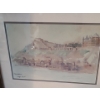 Image 2 : Quebec Watercolor Framed Under Glass 15 w 13 h 