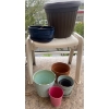 Image 2 : Plant Pot Hoard - Copper Craft Pots /Cauldrins Brass Ceramic & More