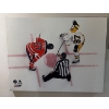 Image 1 : Framed Print Featuring NHL's Connor McDavid & Sidney Crosby During Face-Off