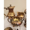 Image 12 : Silver Plated Tea and Tableware Set with Etched Markings, Various Pieces