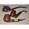 Image 1 : Three Tobacco Pipes, Including Carved Man's Face