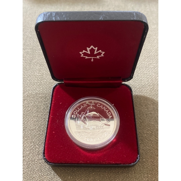 1979 Canadian Silver Dollar Griffon Commemorative Coin with Case