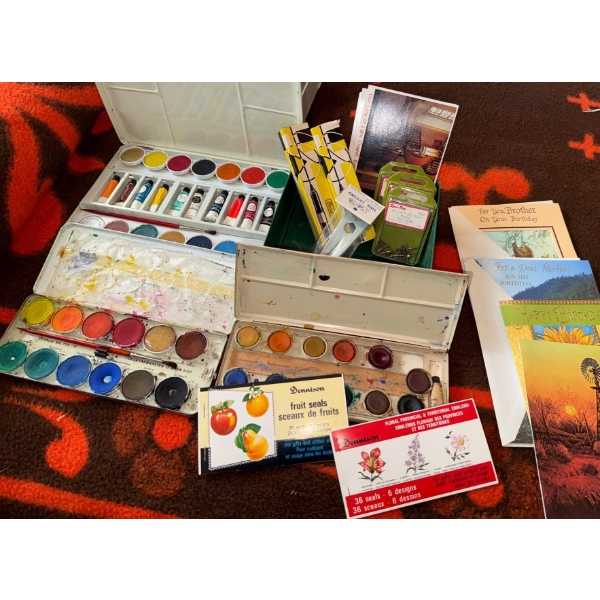 Assorted Art Supplies Stationary & More