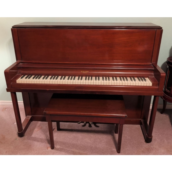 Classic Heintzman Baby Grand Upright Piano w/ Bench 55x26x47