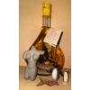 Snake Shine 12T w/ Scantily Flad Rock Figure Hand Carved Coy Fish & More