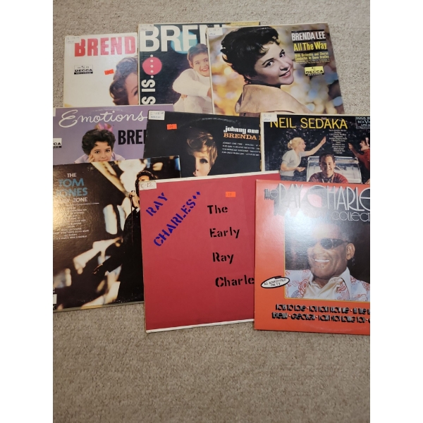 Record Collection Ray Charles Brenda Wee Tom Jones