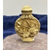 Image 2 :  Carved Floral Snuff Bottle with Spoon  2.5H