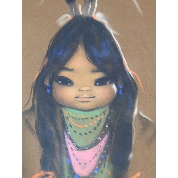 " Papoose Painting" Vintage Art