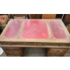 Image 11 : Old Charm Furniture by WoodBros Beautiful 3 Piece Desk with Red and Gold Top- 32"H x 54"W x 30"D